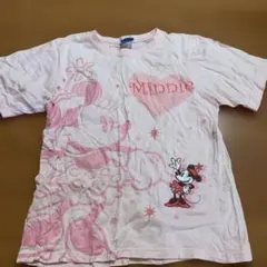 Disney ミニーマウス 半袖Tシャツ ピンク