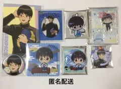 銀魂　志村新八　缶バッジ　アクリルスタンドキーホルダー