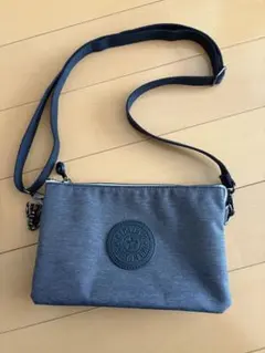 KIPLING キプリング ショルダーバッグ ミニ　デニム風　グレーのサムネイル