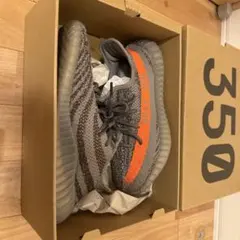 Yeezy Boost 350 V2 グレー/オレンジ　27.5
