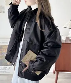 Java レザーブルゾン