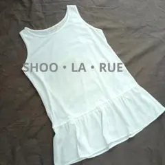 SHOO・LA・RUE シューラルー ペプラム ノースリーブ ホワイトのサムネイル