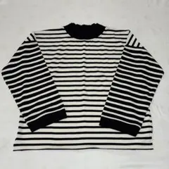 n'OrLABEL ボトルネックボーダー配色プルオーバー サイズFree