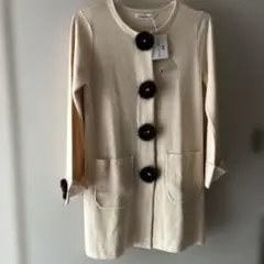 （604）gallery viscontiファーボタン付きカーディガン　サイズM