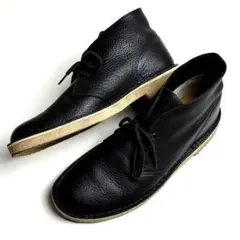 【美品】Clarks/クラークス/レザーデザートブーツ/牛革/ブラック/25.5のサムネイル