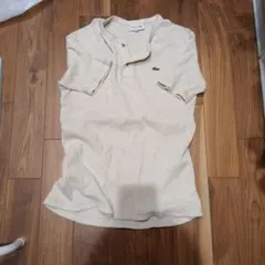 LACOSTE Classic Fit ワッフルポロシャツ ヘンリーネック