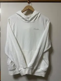 PUMA ホワイト フード付きパーカー