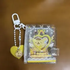 【正規品】ポムポムプリン　ミニシール帳　キーホルダー　サンリオ　チャーム　黄色