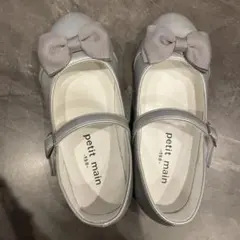 petit main シルバー キッズフォーマルシューズ 19発表会入学式