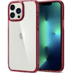 iPhone 13 pro max 6.7インチ　ケース　クリア　レッド