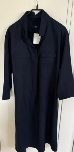新品未使用　SHIPS シンプルワンピース　紺色
