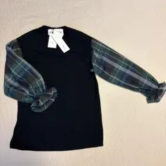 silent worth レディース トップス チュニック チェック グレー S 