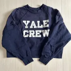 未使用に近い　ジーンズファクトリー　YALE スウェット　ネイビー