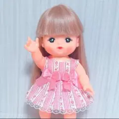 【No.803】メルちゃん 服 花柄リボンのふんわりワンピース