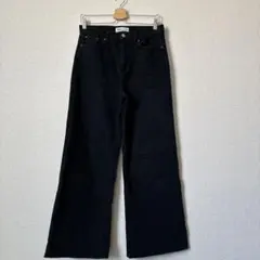 ZARA ザラ　ブラック　ストレートデニム