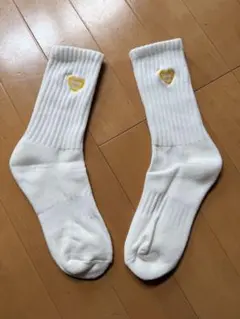 HUMAN MADE ソックス 靴下 ホワイト イエロー