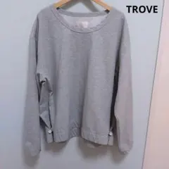 美品　TROVE　グレー　プルオーバー スウェット　M