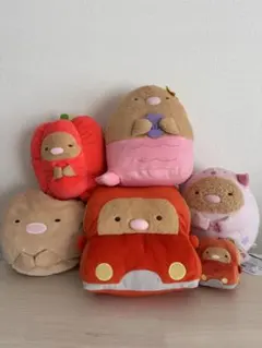 すみっコぐらし　とんかつ　ぬいぐるみまとめ6体