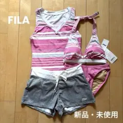 【新品・未使用】FILA水着 4点セット Mサイズ