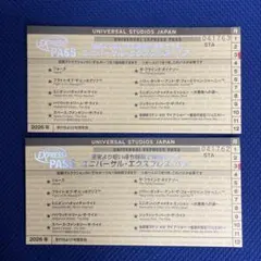 ユニバーサル・エクスプレス・パス 2枚セットのサムネイル