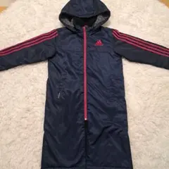 adidas フード付きコート 130サイズ ネイビー