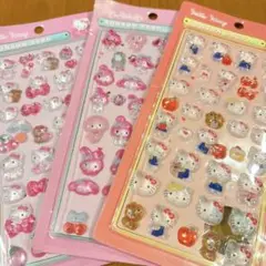 ハローキティ ボンボンドロップシール 3枚セット