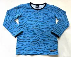 VILLERVALLA ゼブラ柄 長袖Tシャツ 110cm オーガニックコットン