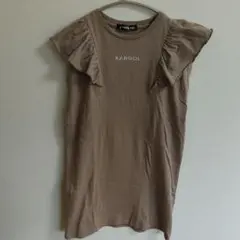 KANGOL KIDS フリル袖ノースリーブワンピース美品