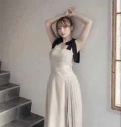 andmary Ann ribbon pleats dress - メルカリ