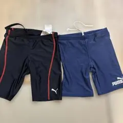 PUMA キッズ水着 2枚セット男の子130.140センチプーマブラックネイビー