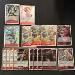 ワンピースカード　赤セット　ヒロインズエディション収録カードあり