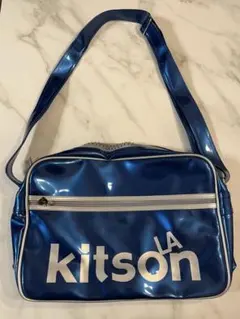 K i t s o nショルダースポーツバッグ　キラめきブルー　懐かしの平成感