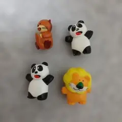 たべっ子どうぶつ 入浴剤 バスボム ミニフィギュア　4個セット