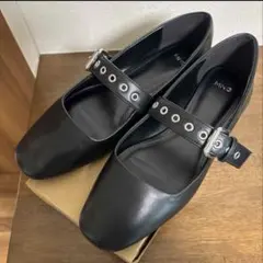 MNGO フラットシューズ　ブラック