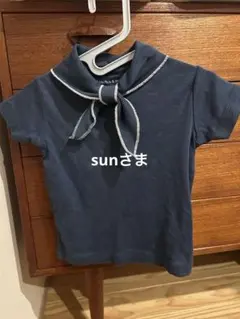 ネイビー 襟付き 半袖シャツ