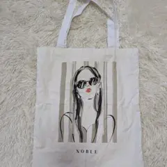 NOBLE トートバッグ 布製 ホワイトのサムネイル