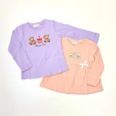 子供服 女の子 100cm 長袖 Tシャツ まとめ売り 新品 YFN20