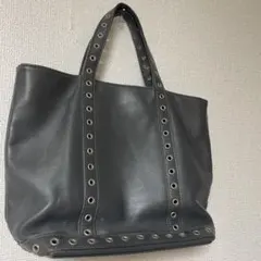 ヴァネッサブリュー レザートートバッグ パンチング　革　グレーのサムネイル