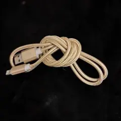 ゴールド Lightningケーブル USB-A