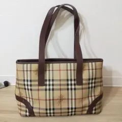 バーバリー ロンドン イタリア製 ノバチェック PVC ショルダーバッグのサムネイル