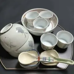 和食器セット 鍋 徳利 お猪口 小皿 陶器 - メルカリ