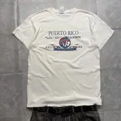 Y2K 00s archive 短丈グラフィックプエルトリコTシャツ c-boy