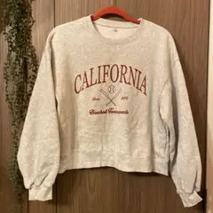 coca コカ　裏起毛　ショート　ライトグレー　スウェット　カリフォルニア　Lのサムネイル