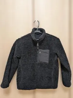 黒いフリースジャケット キッズサイズ140センチ