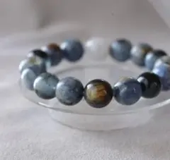 カイヤナイト　アクアマリン　天然石ブレスレット