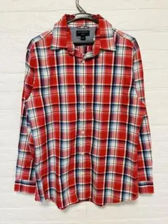 BANANA REPUBLIC SLIM FITチェック柄長袖シャツ L