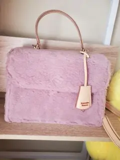 Samantha Thavasa サマンサタバサ ファーハンドバッグ ピンク