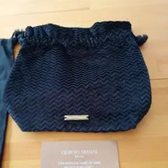 GIORGIO ARMANI beauty 巾着 ポーチ ブラックのサムネイル