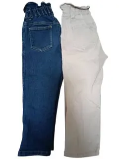 BRANSHES ブランシェス　マカロンパンツ　デニム　ロングパンツ　100