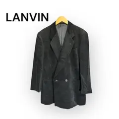 LANVIN ランバン ダブルジャケット 46 ブラック テーラードジャケット